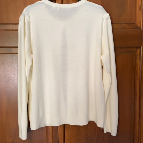 Luxe 360 creme cardigan size petite XL - Picture 2 of 5